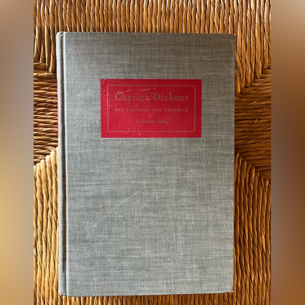 Vintage Charles Dickens Biography His Tragedy Triumph 1952 Vol 1 Edgar Johnson